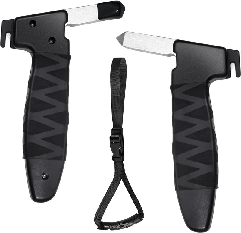 Gatnetly 2 Pack Auto Cane Portable Vehicle Support Handle,Car Handle Assist for Elderly 3 in 1 Multifunctional Car Handle for Seniors and Handicapped, Car Handle Strap with Nylon Band (Black) - Image 1